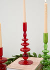 Wizard Candlestick Holder - Large Red