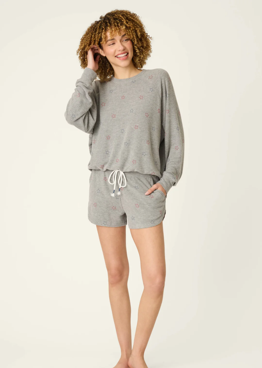 Red, White & Woof Short - Dark Heather Grey