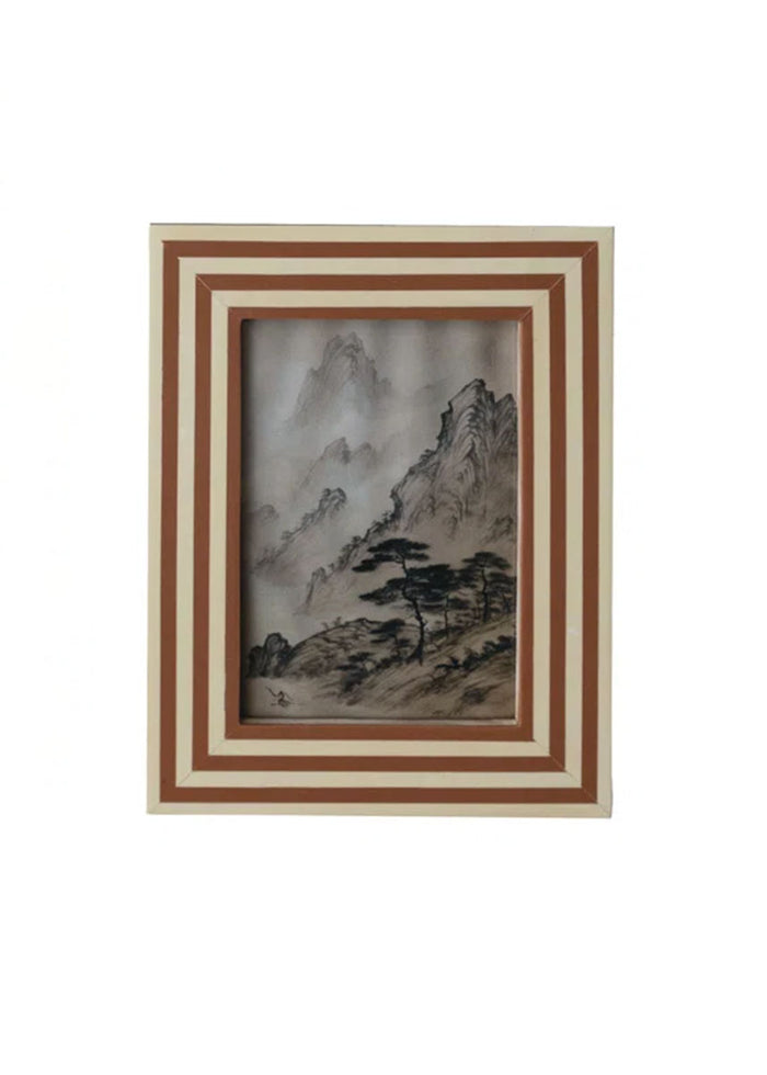 Striped Frame - Caramel