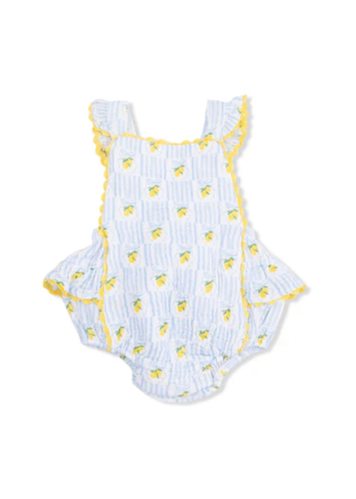 Ric Rac Ruffle Sunsuit - Lovely Lemons