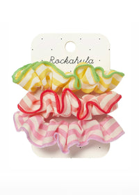 Candy Stripe Scrunchies (3-Pack)