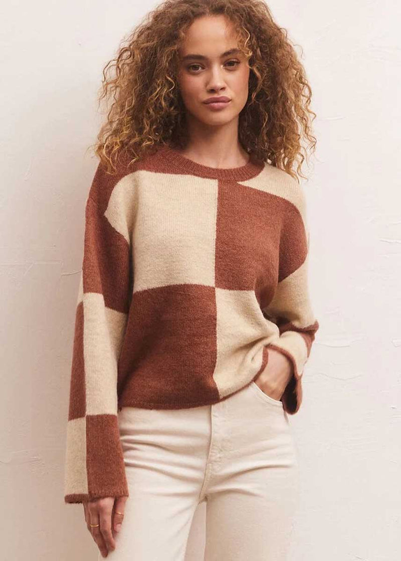 Rosi Blocked Sweater - Penny