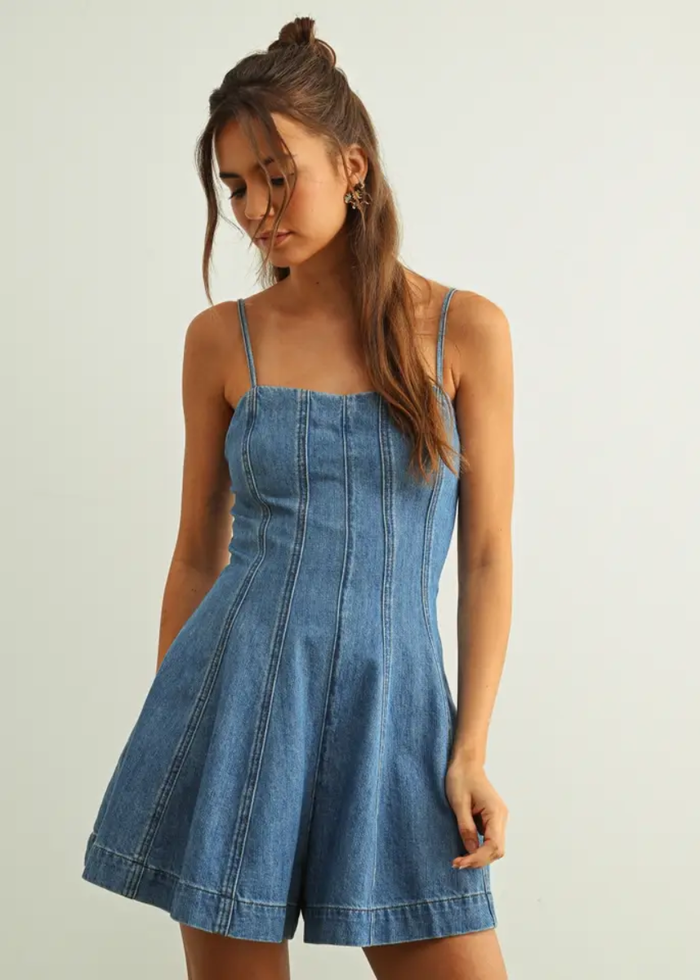 Roxie Jumpsuit - Washed Denim