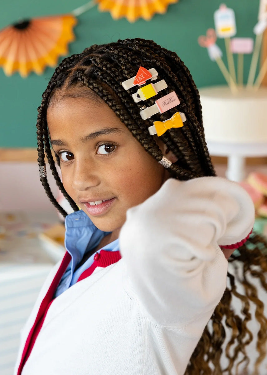 Back To School Resin Barrettes