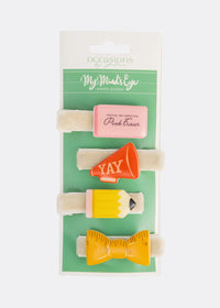 Back To School Resin Barrettes