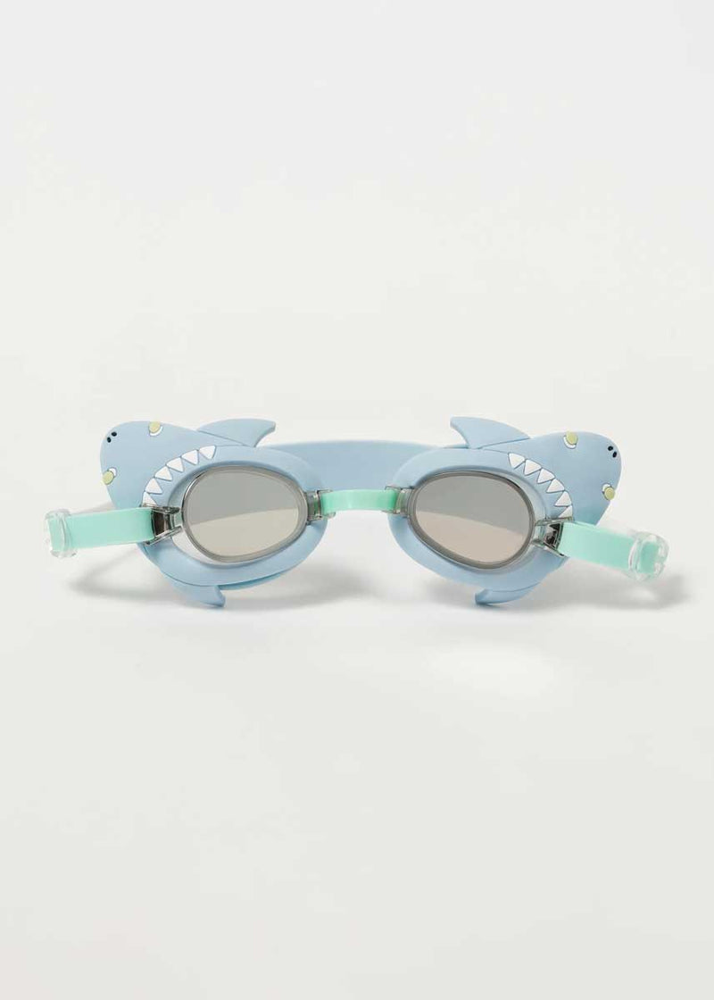 Salty The Shark Mini Swim Goggles - Aqua