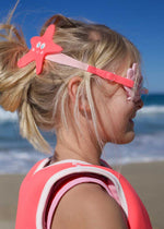 Melody The Mermaid Mini Swim Goggles - Neon Strawberry