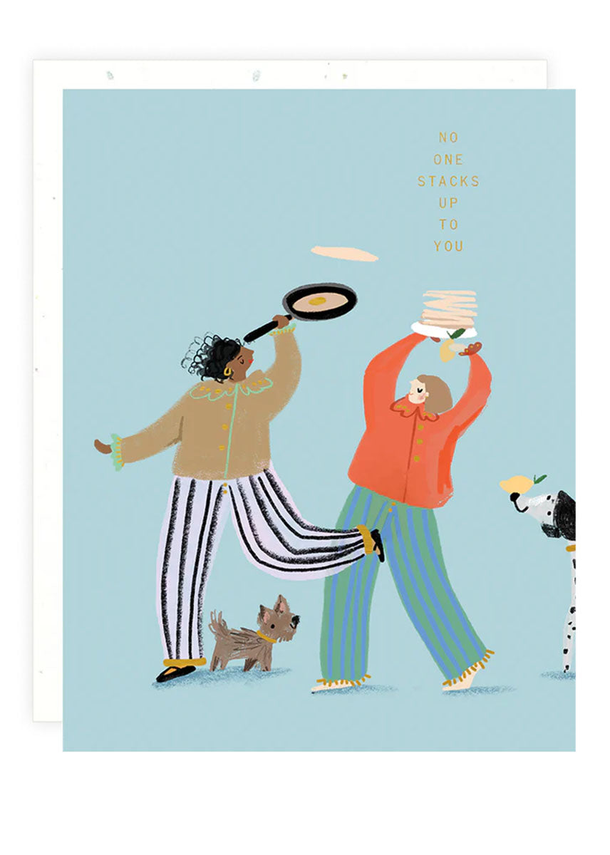 Stacks Up Greeting Card