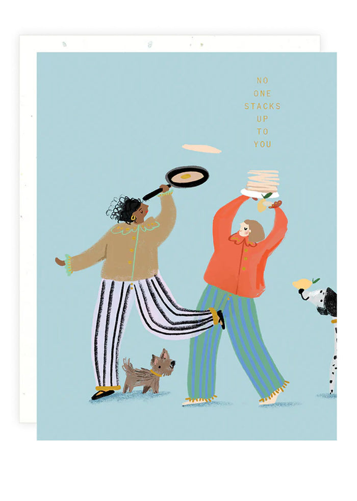 Stacks Up Greeting Card