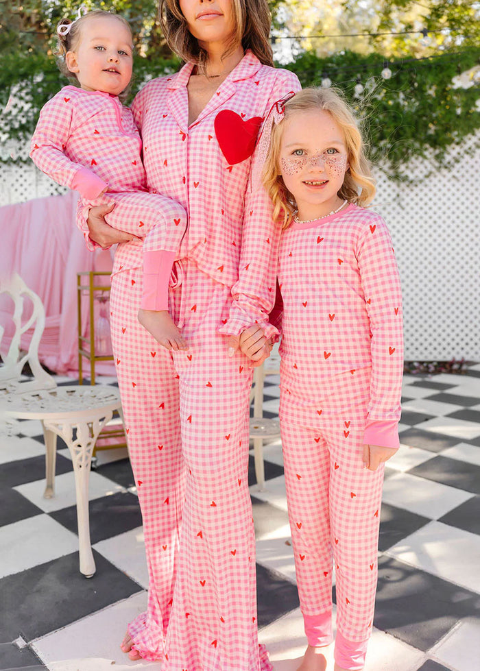 Be Mine Gingham Two Piece Set