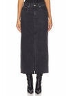 Avani Denim Skirt - Washed Black