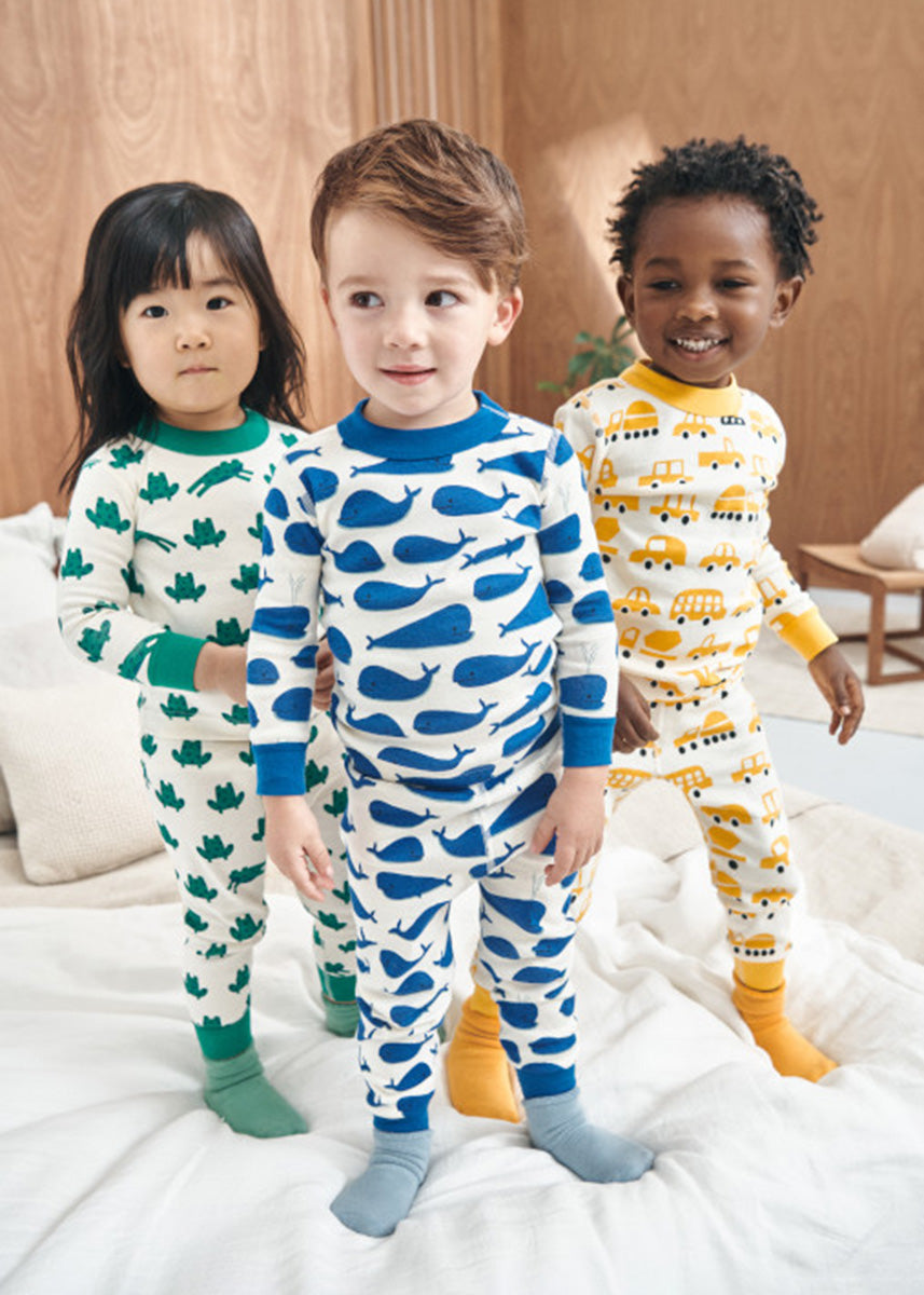 Kids Long John Pajama Set - Ribbit Ribbit