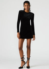 Cindi Velvet Skort - Black