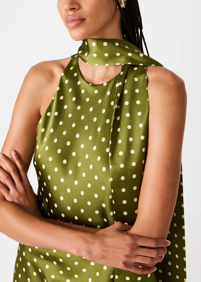 Jaiden Dress - Olive Heather