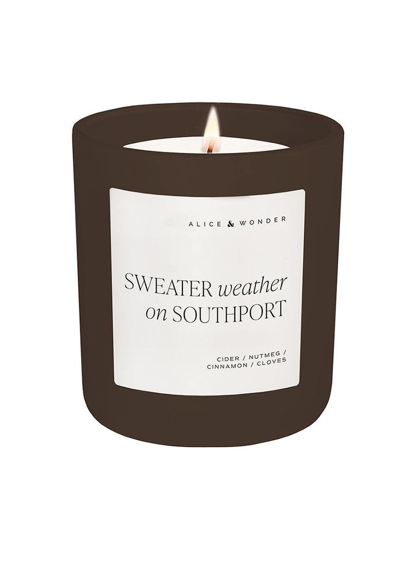Sweater Weather On Southport Soy Candle - Chocolate 15oz