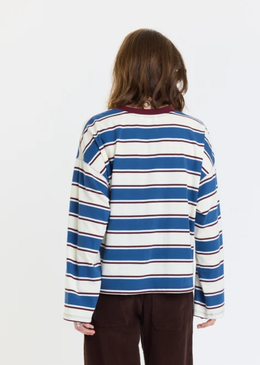 Salinas Easy Long Sleeve Tee - Cove Stripe