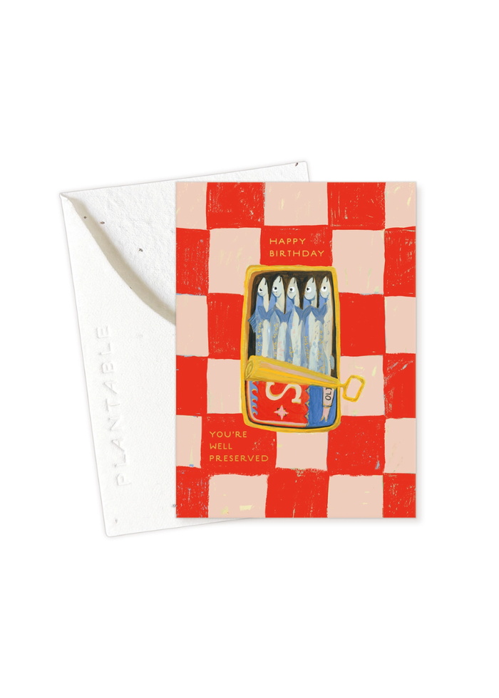 Sardines Birthday Mini Card
