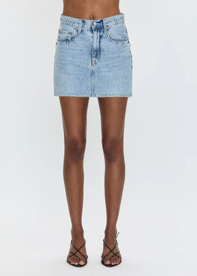 Skye Denim Mini Skirt - Apollo