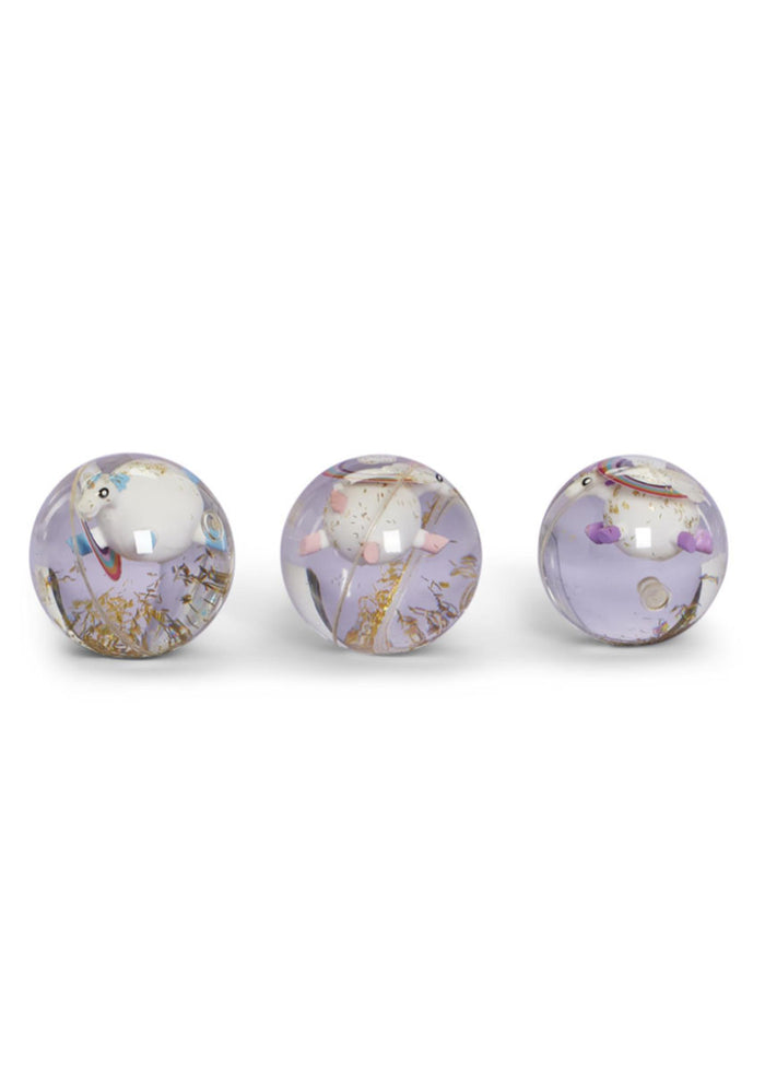Glitter Unicorn & Rainbow LED Bouncy Ball