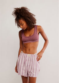 Day To Day Flannel Boxer - Burgundy Combo