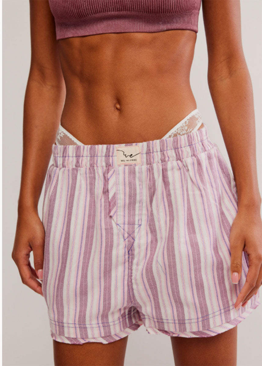 Day To Day Flannel Boxer - Burgundy Combo