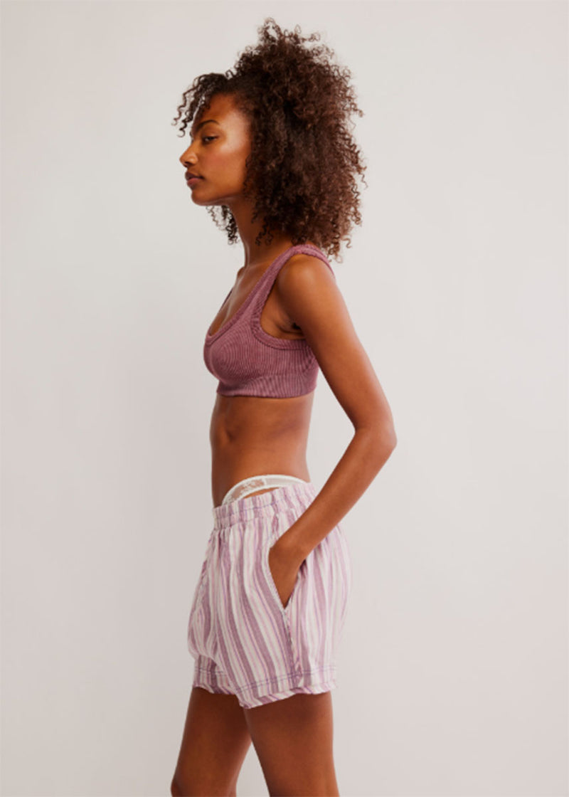 Day To Day Flannel Boxer - Burgundy Combo