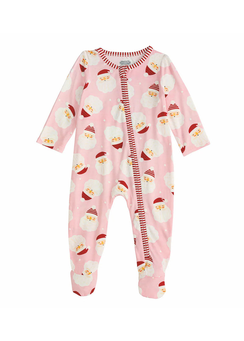 Santa Glow Footies - Pink