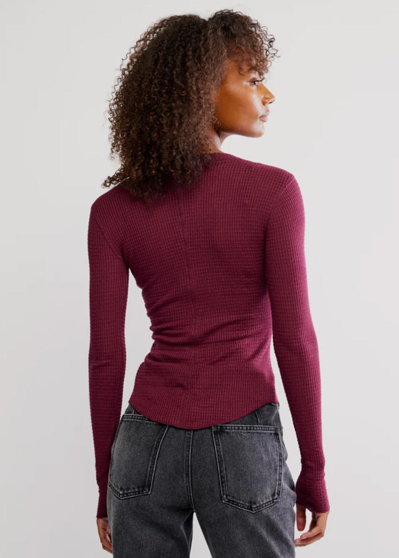 Going Places Knit Top - Acai