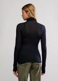 Close To Home Layering Top - Black