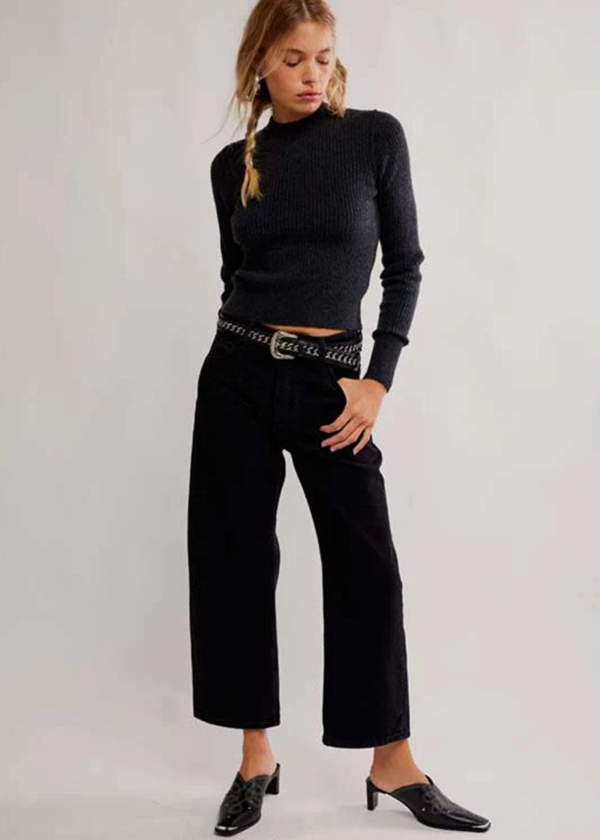 Even After Pullover Top - Charcoal