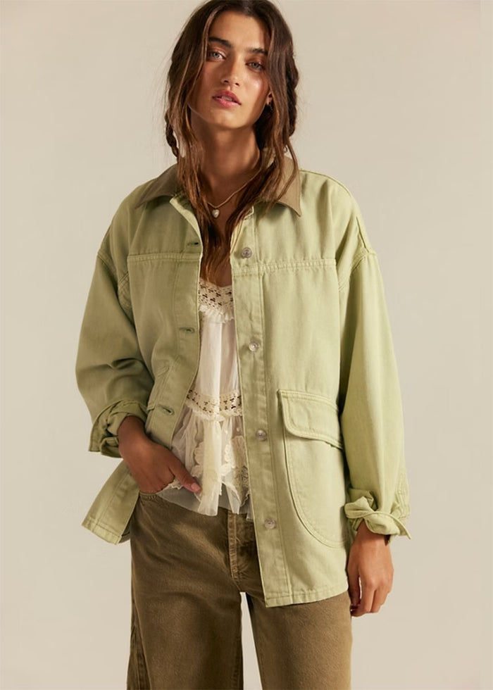 Lemon Denim Jacket - Washed Sage