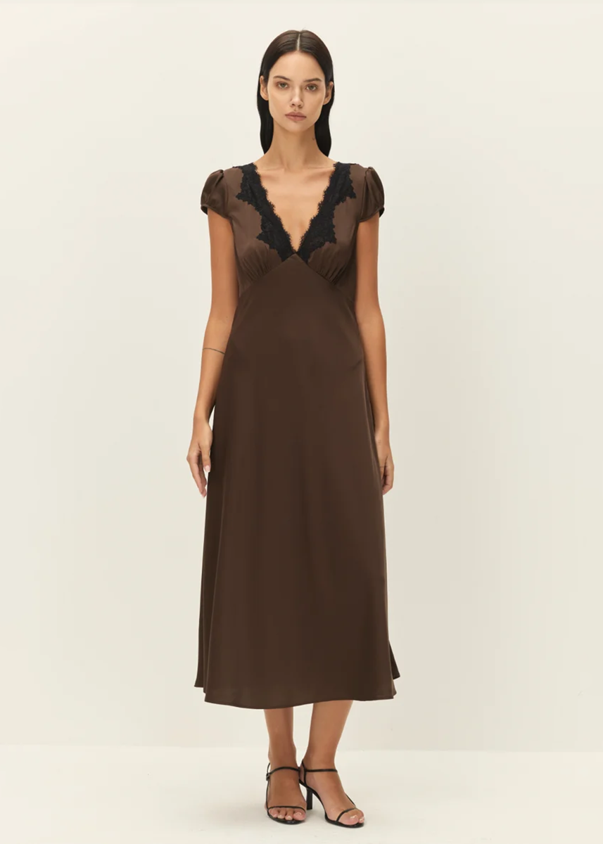 Manon Dress - Brown