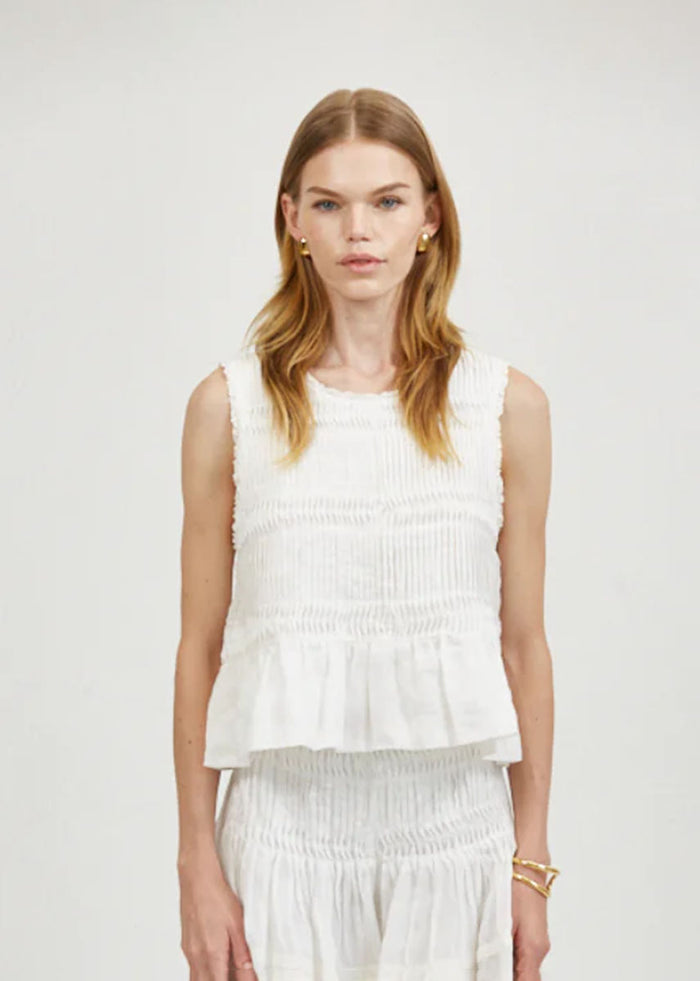 Phoebe Sleeveless Top - Off-White