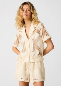 Sandra Fish Lace Top - Ivory