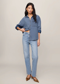 The Perfect Twill Button Up - Classic Indigo