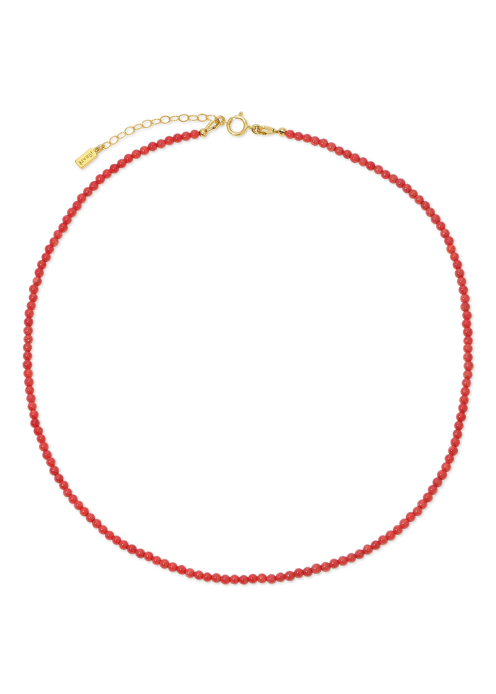 Sidekick Beaded Necklace - Coral