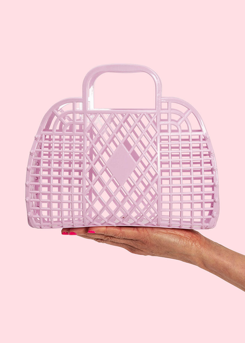 Small Retro Basket - Lilac