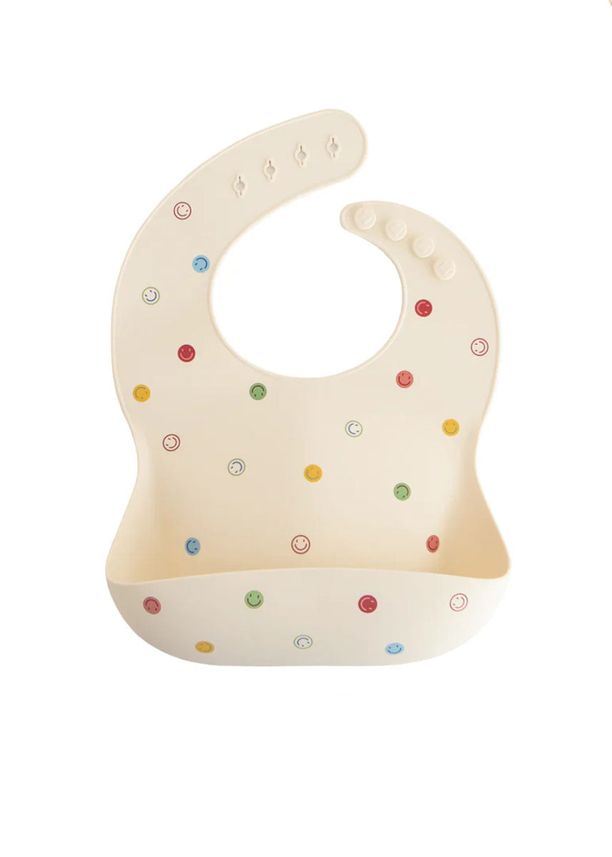 Silicone Baby Bib - Smiley Face