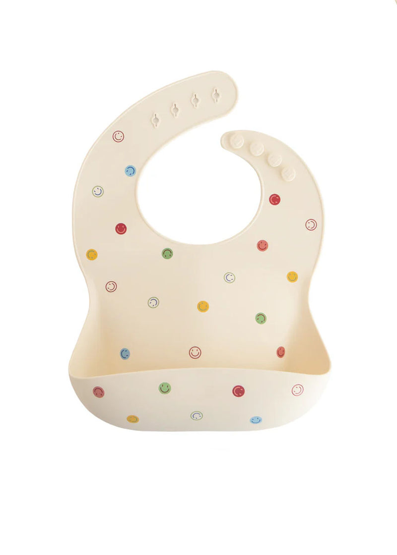 Silicone Baby Bib - Smiley Face