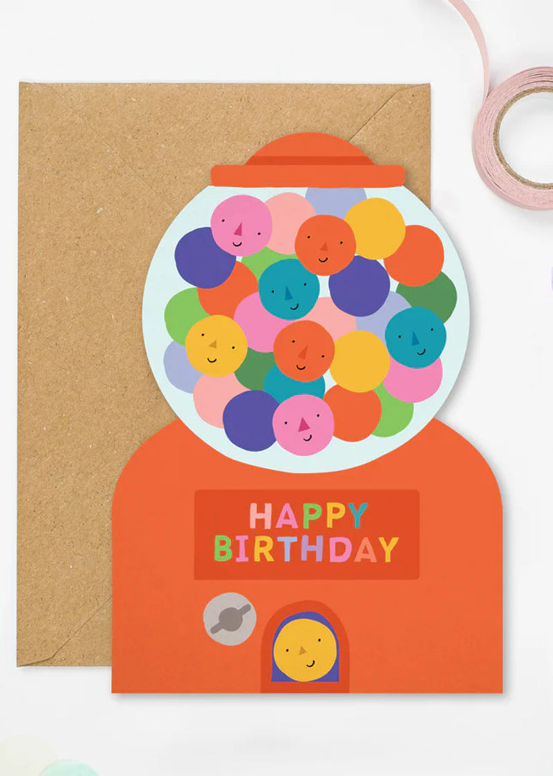 Gumball Machine Birthday Card