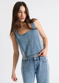 Solana Sleeveless Top - Coasting