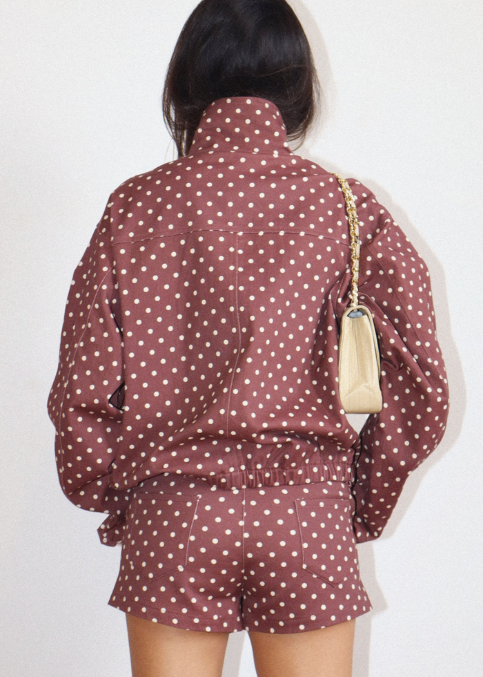 Sonny Spotted Jacket - Chocolate
