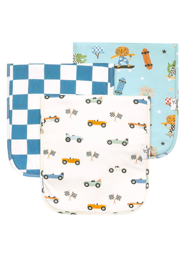 Speedster Burp Cloth Set - 3-Pack