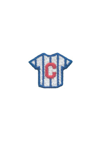 Striped Jersey Patch - Blue & Red