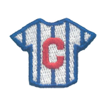 Striped Jersey Patch - Blue & Red