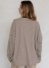 Striped Long Sleeve - Brown