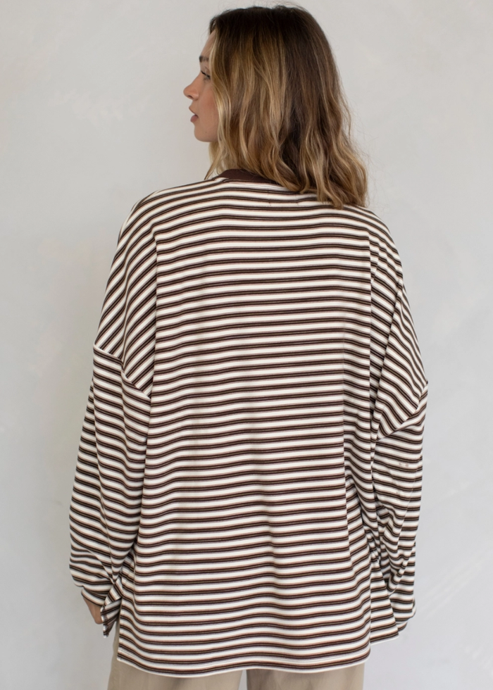 Striped Long Sleeve - Brown