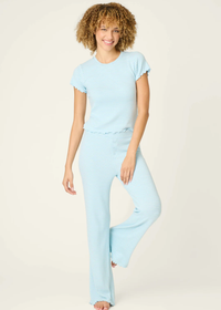 Sweet Stripes S/S Tee - Morning Blue