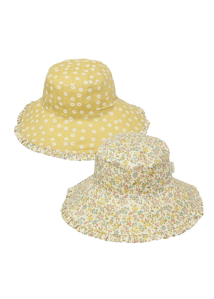 Petal Ruffle Reversible Sun Hat