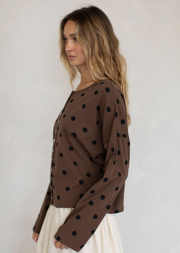 Tommie Long Sleeve Top - Brown